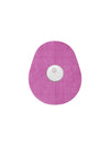 FreeStyle Libre 3 drop shape patch in pink solid color, breathable adhesive overpatch to help support sensor wear
