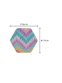 Patch adhésif FreeStyle Libre 3, forme hexagonale, dimensions 7,5 x 6,7 cm