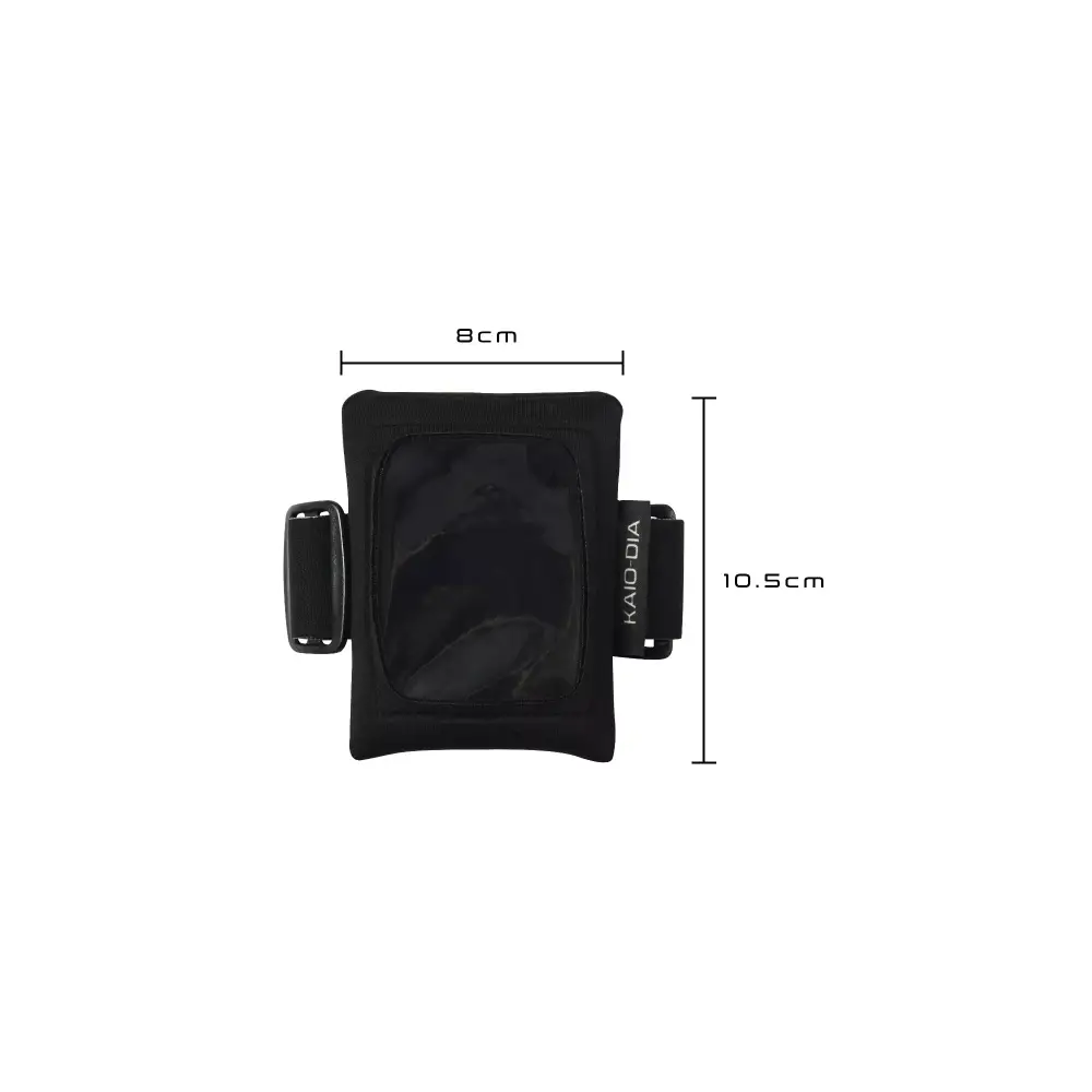 Freestyle Libre Reader Wrist Pouch with adjustable strap and touchscreen-friendly window.