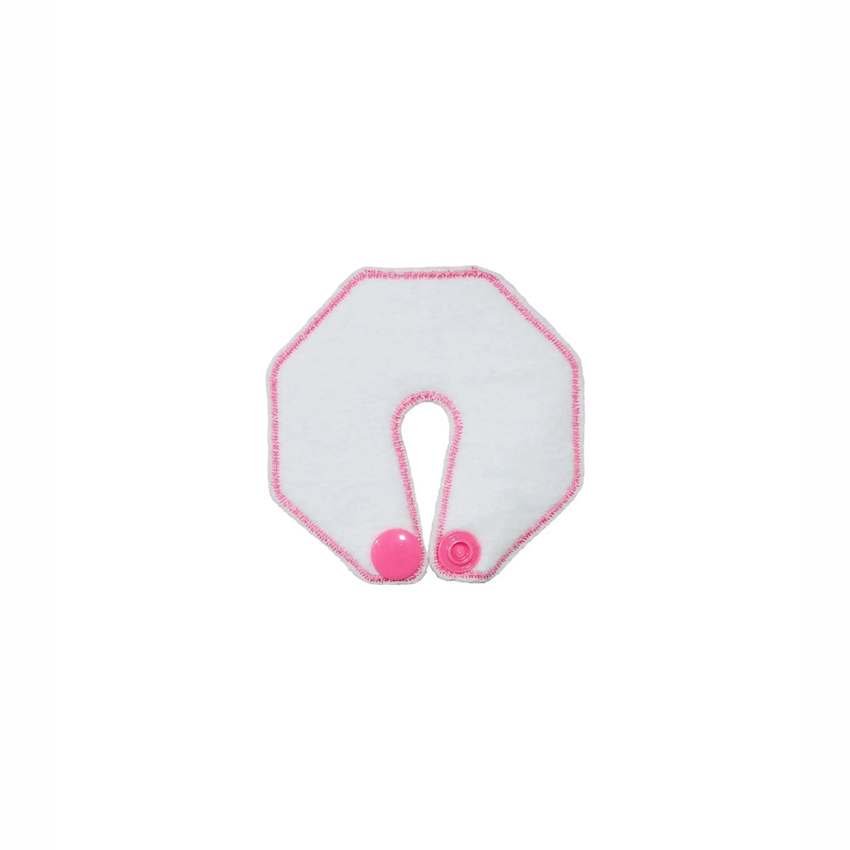 pediatric g tube pad pink back view showing soft fabric for skin comfort and irritation prevention