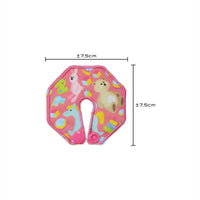 pediatric g tube pad pink dimensions guide showing size for proper fit and secure placement