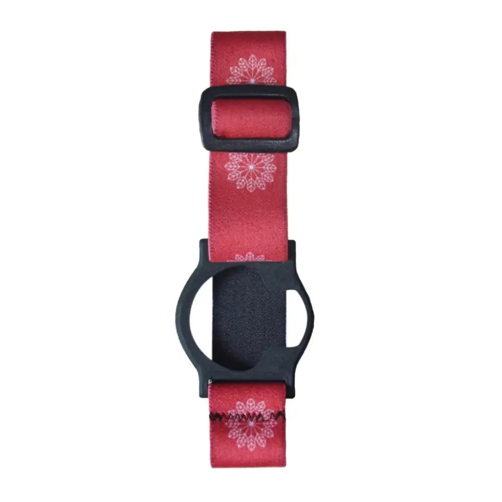 Guardian Enlite Armband with adjustable strap in red design for glucose sensor.