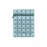 Insulin cooling wallet for 4 pens or 8 vials in blue pattern, Dia-Cool Adults, portable diabetes accessory.