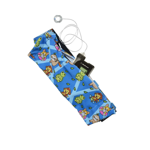 Ceinture pour pompe à insuline avec crochet G, imprimé fun | Dia Belly-Belt 2