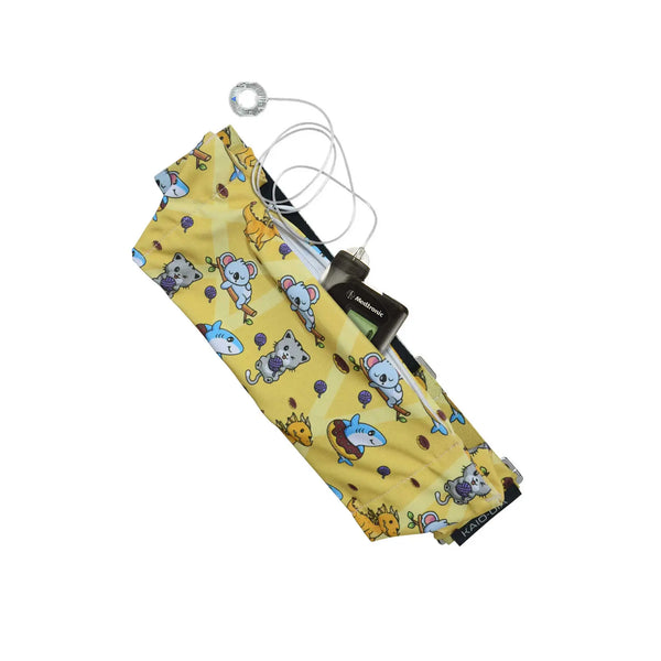 Ceinture pour pompe à insuline avec crochet G, imprimé fun | Dia Belly-Belt 2