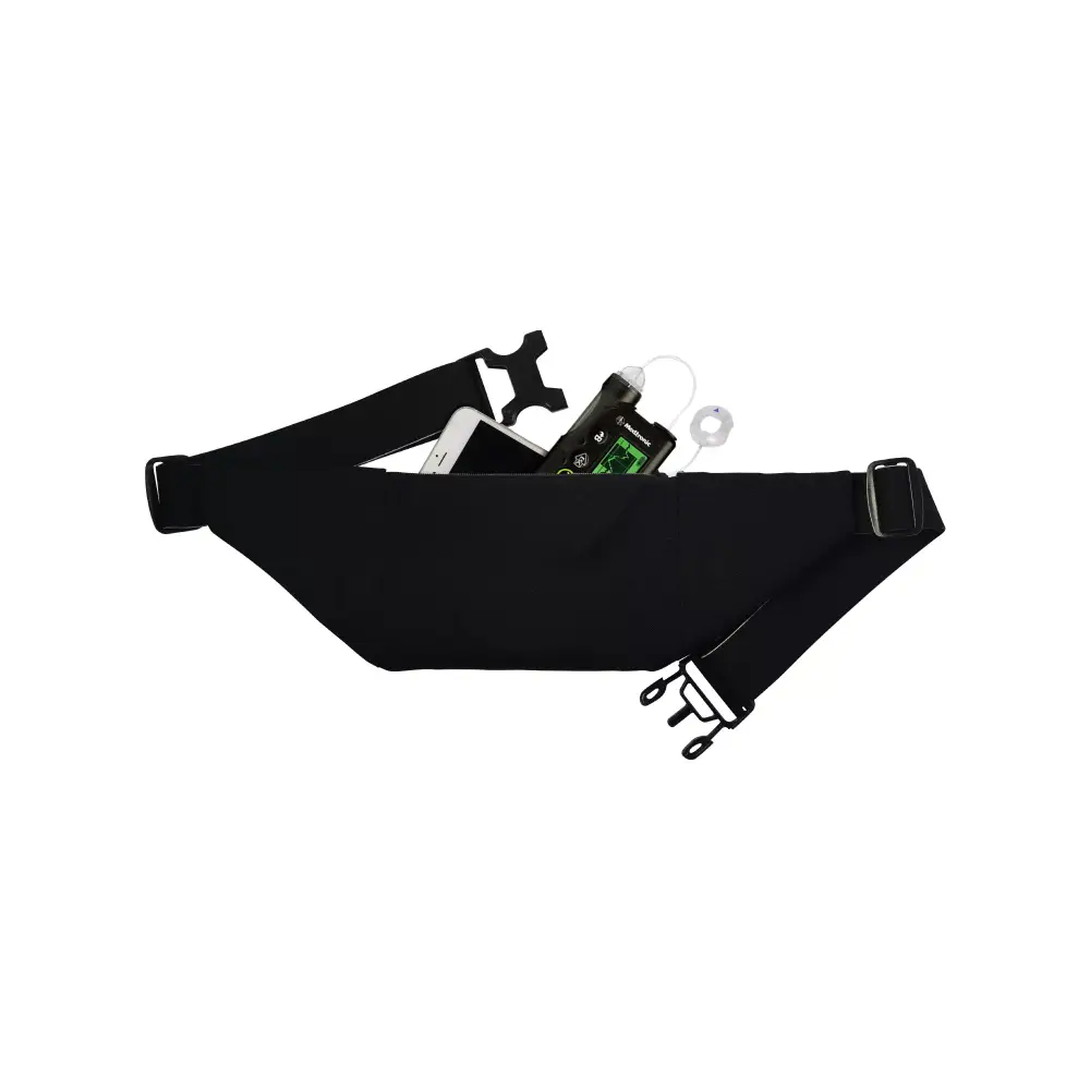 Insulin pump belt with two pockets, Dia-Twin Pocket Belt B, featuring durable design for comfort and style.