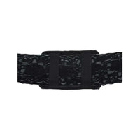 Insulin pump case with window and belt loop, designed for secure storage and easy access.