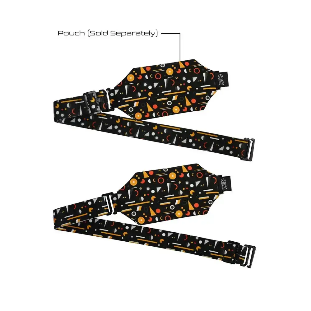 Adjustable belt for insulin pump pouches with colorful design and secure hooks, Kaio-Dia multi-purpose belt.