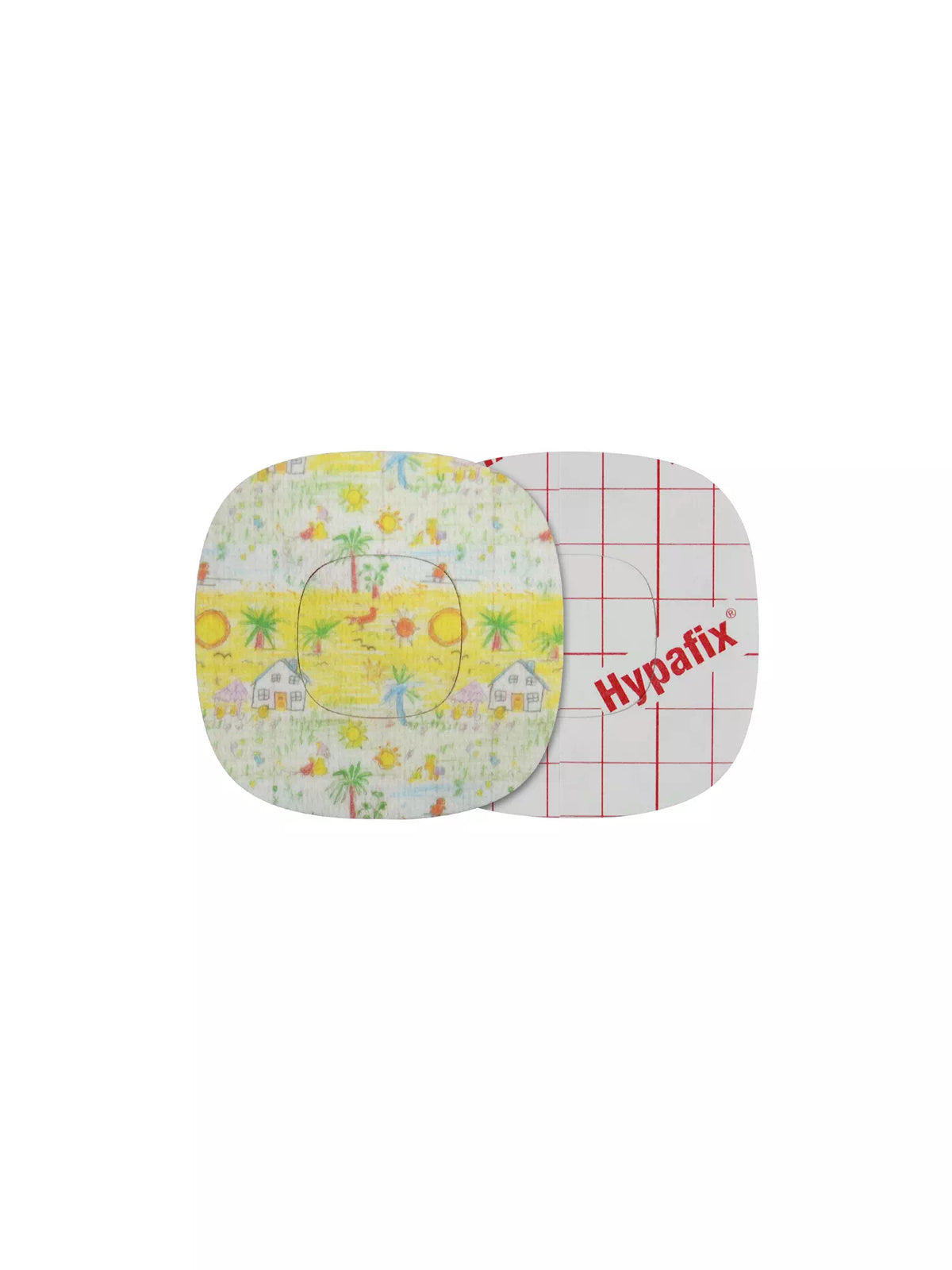 Patch adhésif Simplera Sync, motif Childhood Memories, recto et dos avec film protecteur