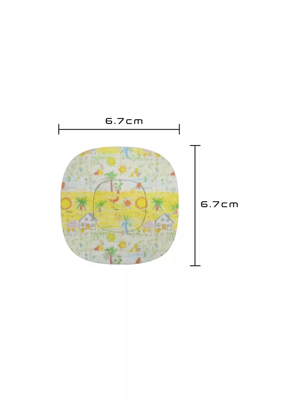 Patch adhésif Simplera Sync, motif Childhood Memories, dimensions 6,7 x 6,7 cm