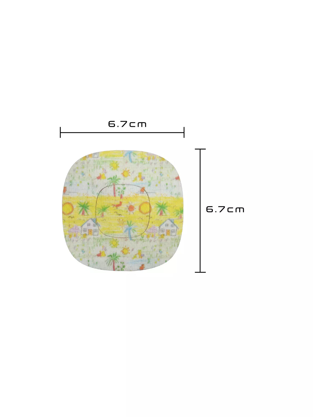 Patch adhésif Simplera Sync, motif Childhood Memories, dimensions 6,7 x 6,7 cm