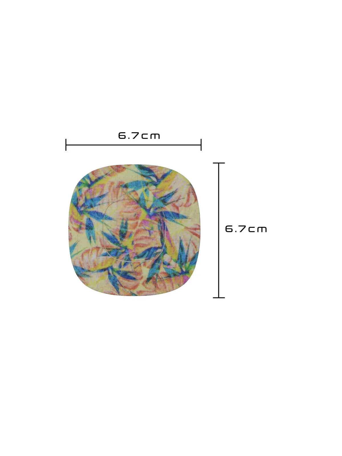 Patch adhésif Simplera Sync, motif Tequila Sunrise, dimensions 6,7 x 6,7 cm