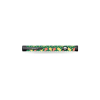 Novopen Echo with colorful kids' stickers featuring tropical fruits.