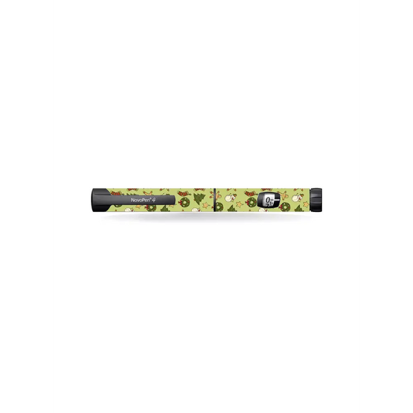 Avocado-patterned dog collar with buckle for Novopen Echo Stickers Christmas 2024