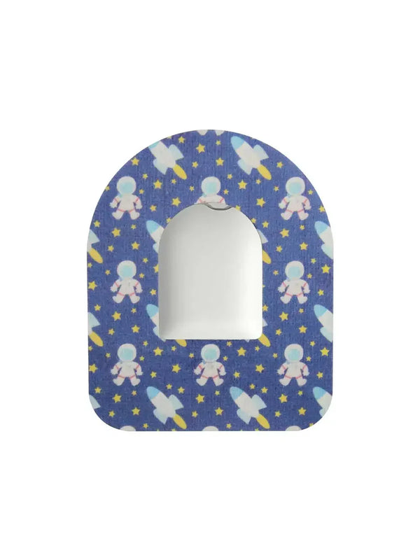 Patch adhésif pour pod Omnipod, motif Astronaut