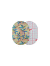Dexcom G7 overpatch front and back view Tequila Sunrise design adhesive patch for sensor protection and durability