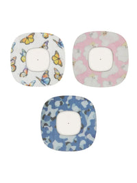Patchs adhésifs enfant Simplera Sync, motifs papillons et camouflage bleu