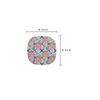 Simplera Sensor Patch with floral design, 6.7 cm x 6.7 cm dimensions.