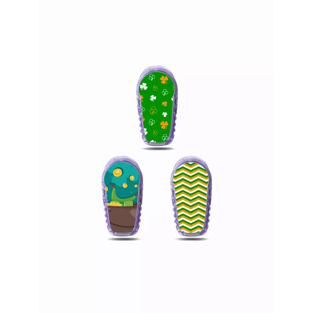 dexcom g6 sensor sticker st patricks day design for glucose sensor decoration and personalization