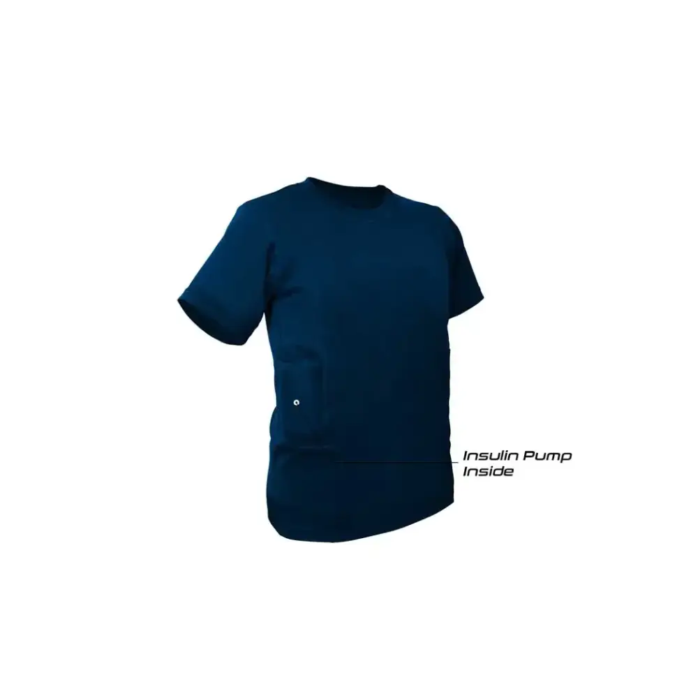 Comfortable children's t-shirt for insulin pump, dual-sided pockets, Dia-T Kids.