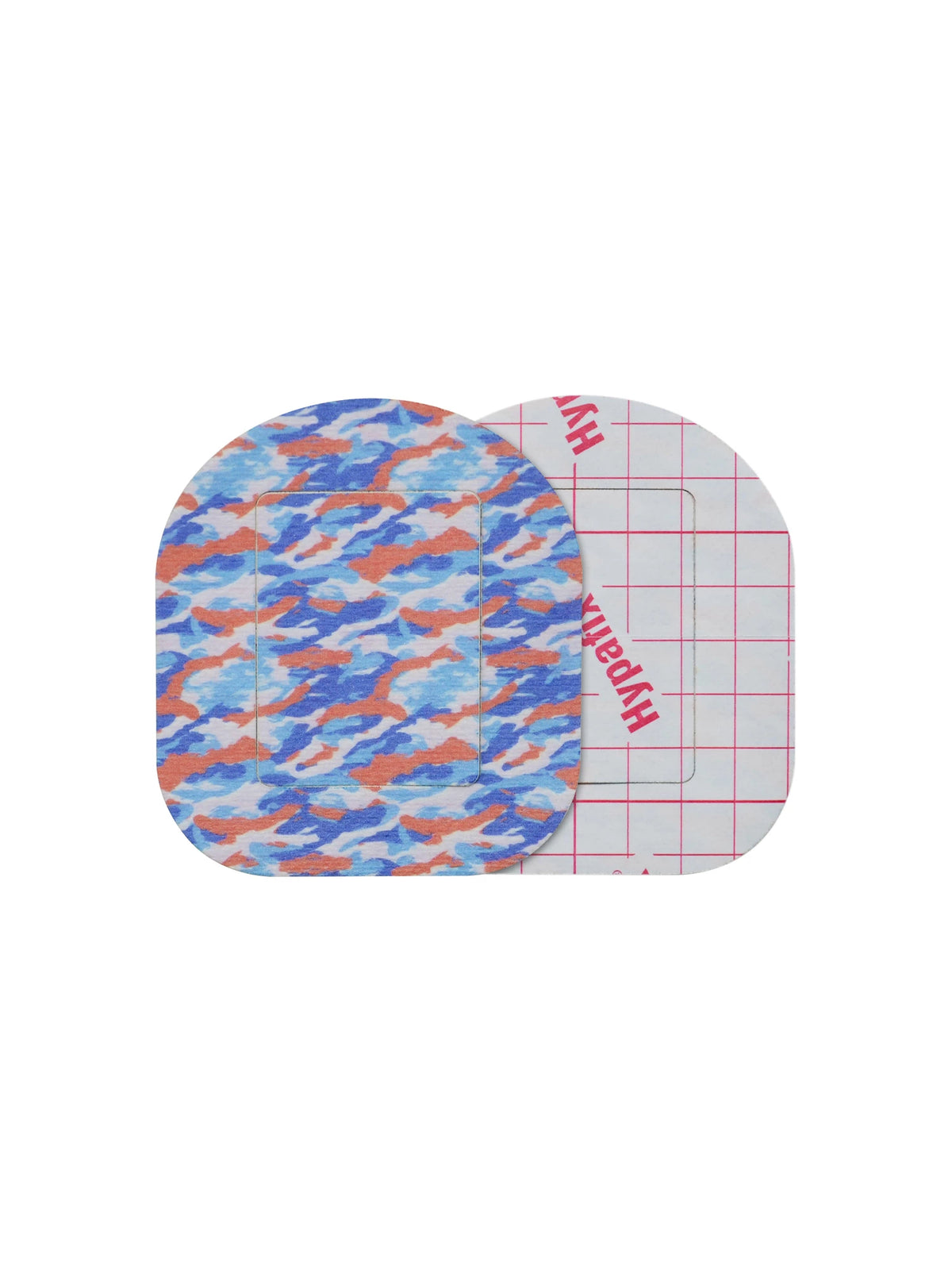 Patch adhésif Tandem Mobi, motif Flow Camo, recto et dos avec film protecteur