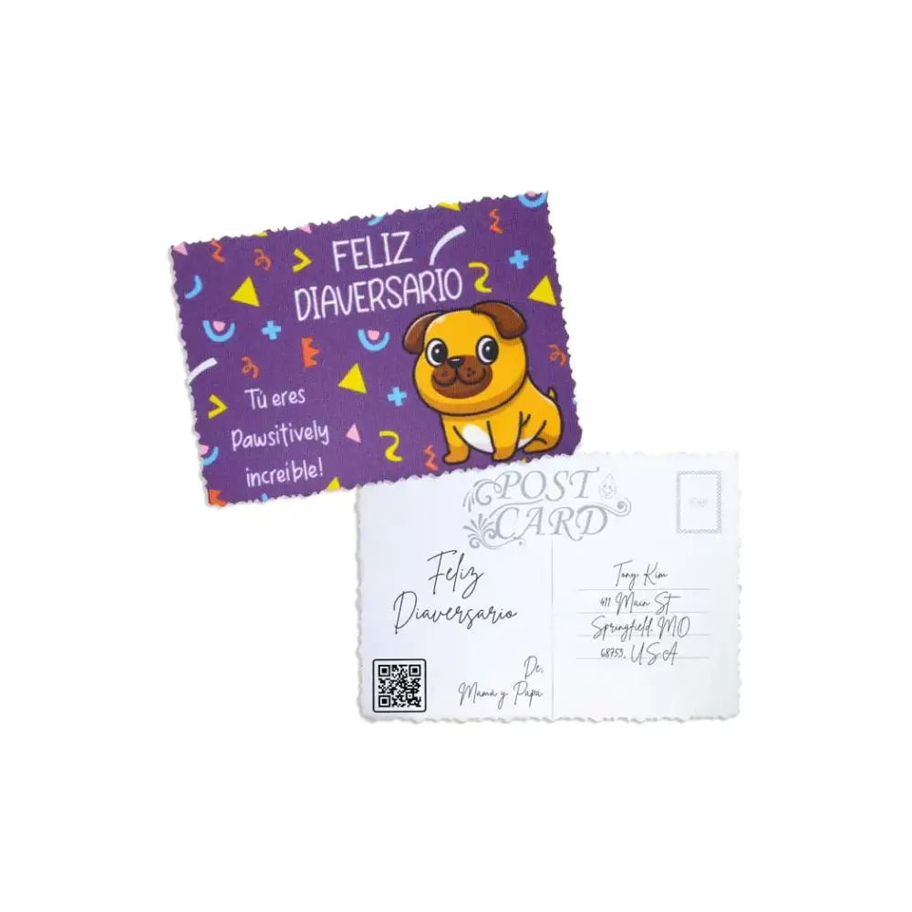 Empowering Diaversary Postcards featuring colorful design and motivational message.