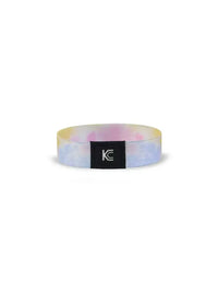 Reversible diabetes awareness wristband for children with vibrant summer patterns and daisies.