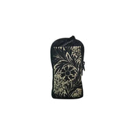 Vertical Dia-Insulin Pump Case with floral design, fits MiniMed Medtronic, YpsoPump, DANA, Tandem t:slim X2, compatible with belts, includes Dia-Cool pack.