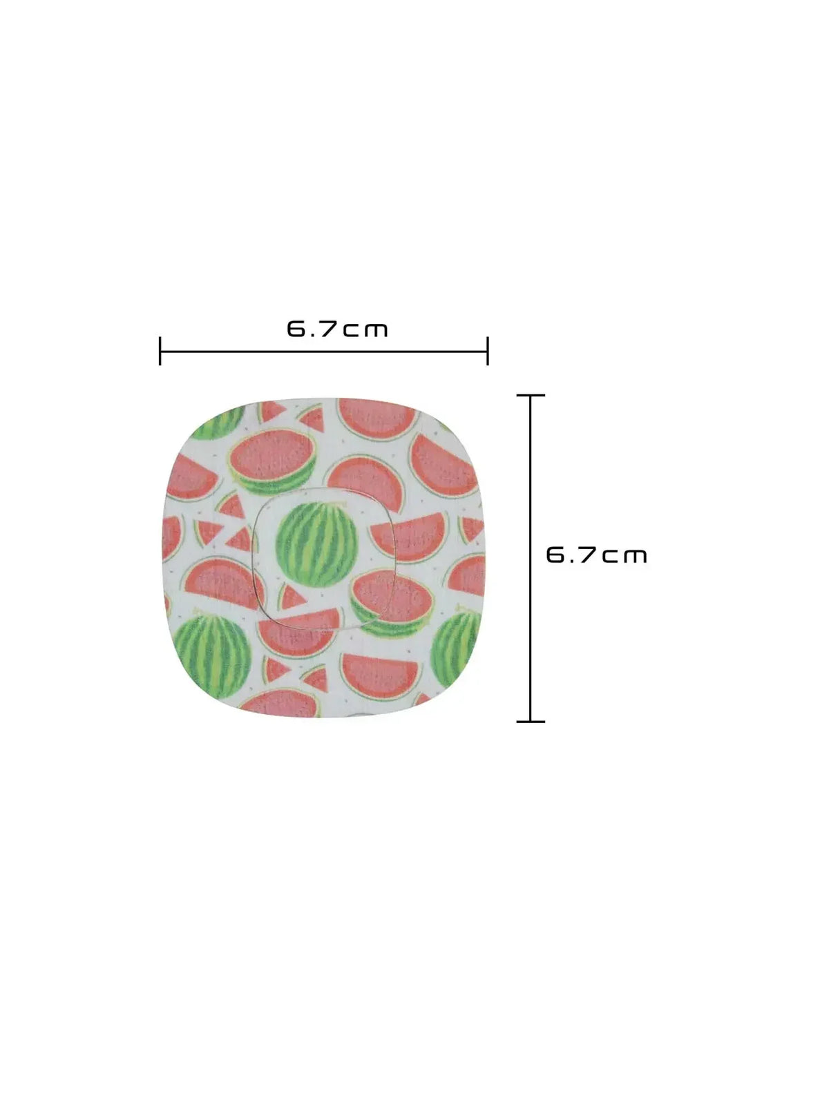 Patch adhésif Simplera Sync, série Fresh, motif pastèque, dimensions 6,7 x 6,7 cm