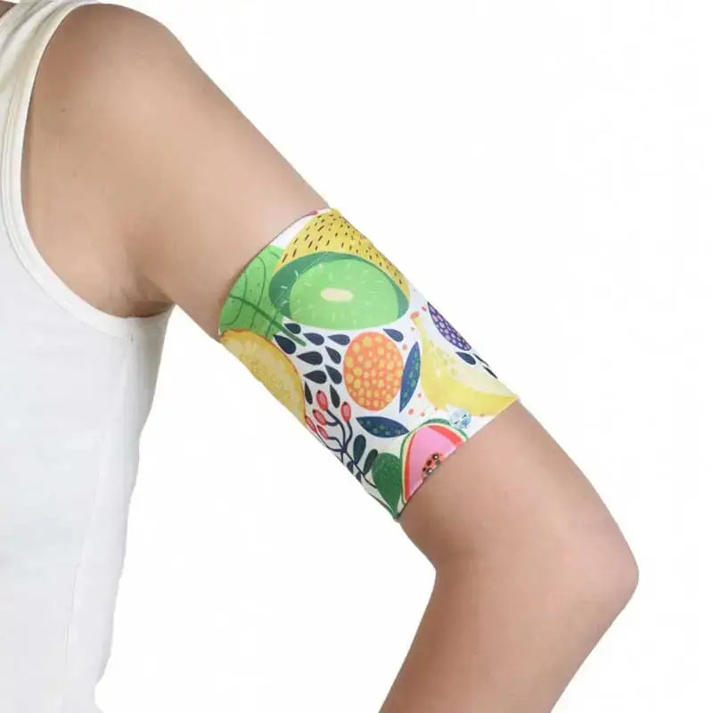 Blood Glucose Sensor Armband for Children with Fauna & Flora design, secure and comfortable fit.