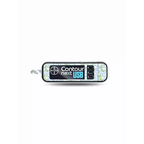 Contour Next USB Glucose Meter Stickers - Spring Collection