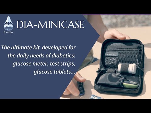 Trousse pour glucomètre et matériel diabétique, Dia-MiniCase