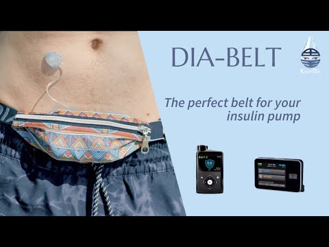 Ceinture pour pompe à insuline avec poche zippée, Dia-Belt M/L Plain Colors