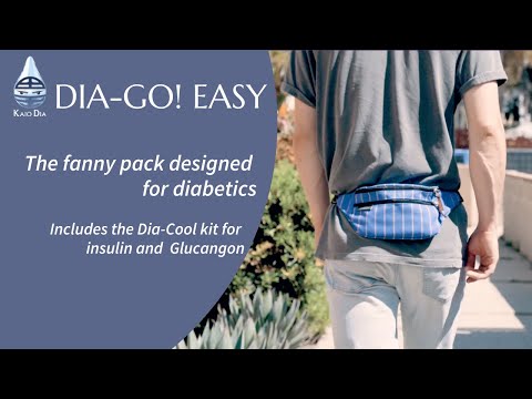 Sac banane enfant pour diabétiques avec réfrigération de l'insuline, Dia-Go Easy Kids