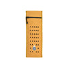 Insulin travel case cooler in mustard yellow with zipper, designed to keep one insulin pen cool up to 48 hours using water evaporation technology