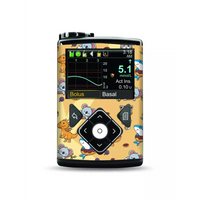 Medtronic MiniMed insulin pump with funny animals vinyl sticker for 670G, 770G, 630G, and 640G models