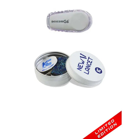 Dexcom G6 Stickers in Reusable Tin Can - Mandala Serie