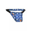 Blue children's shoulder bag with cooling system for insulin and diabetes supplies, decorated with white turtle patterns