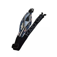 Insulin pump belt pouch in dark colors with adjustable strap and secure zipper.