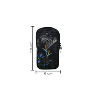 Vertical insulin pump case with plant pattern design, dimensions 6 x 11.5 cm.