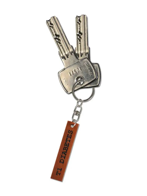 Porte-clés en bois "T1 Diabetes" I>∧∨ - Kaio-Key Hanger